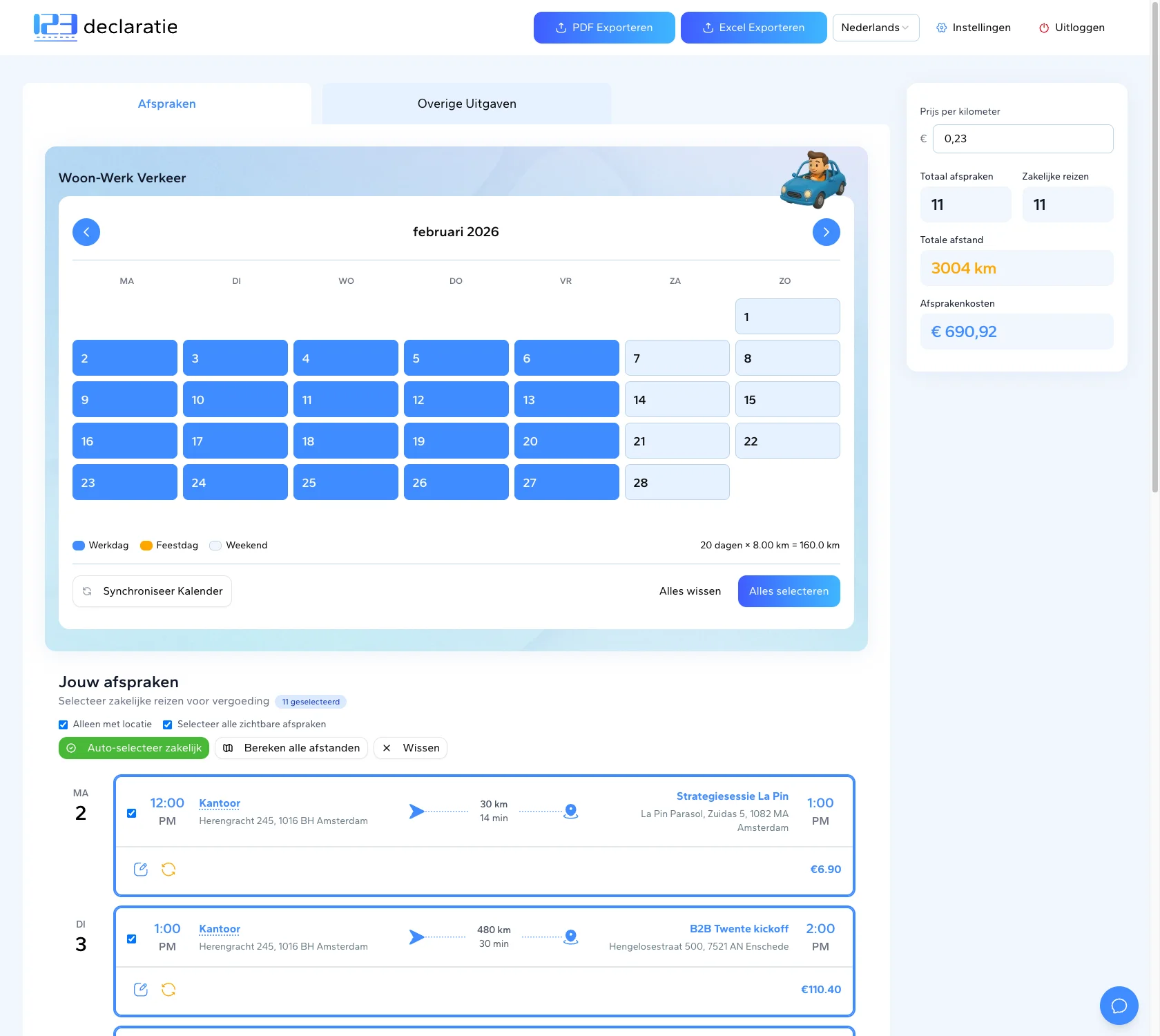 Dashboard Screenshot